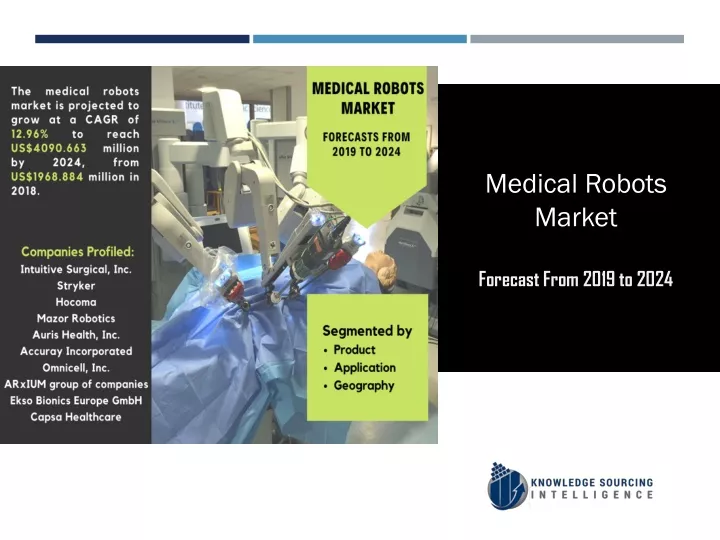 medical robots market forecast from 2019 to 2024