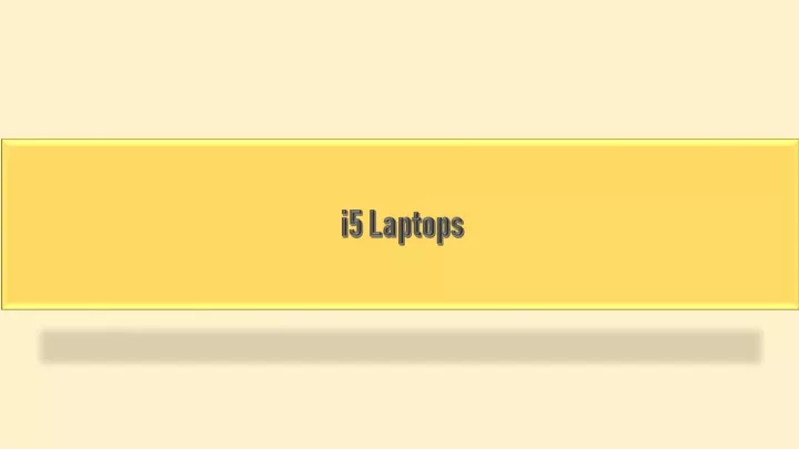 i5 laptops