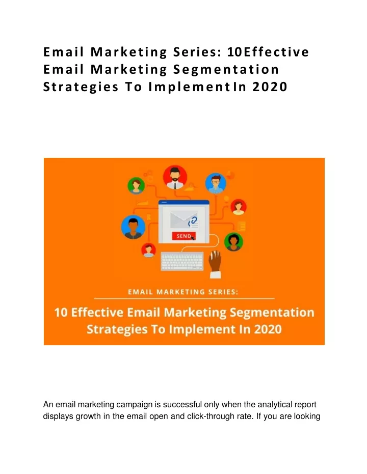 email marketing series 10 effective email marketing segmentation strategies to implement in 2020