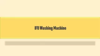 Buy IFB Washing Machine Online at Best Prices on Bajaj Finserv EMI Store