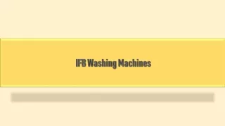 Buy IFB Washing Machine Online at Best Prices on Bajaj Finserv EMI Store.