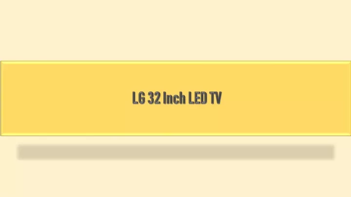 lg 32 inch led tv