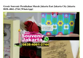Grosir Souvenir Pernikahan Murah Jakarta East Jakarta City Jakarta 0838.4061.2744 [WA]