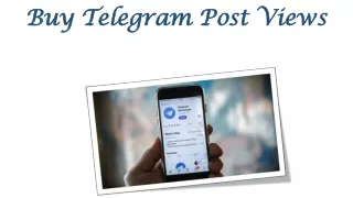 Make your Telegram Post Visible via Views