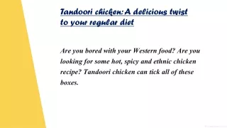 Tandoori chicken in surrey