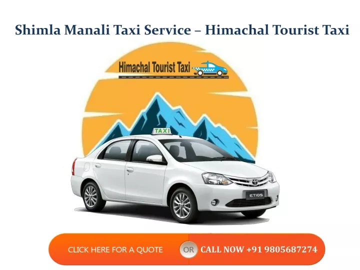 shimla manali taxi service himachal tourist taxi