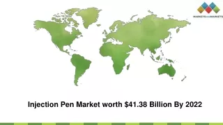 Injection Pen Market Size, Share, & Trends | Global Forecast 2017-2022
