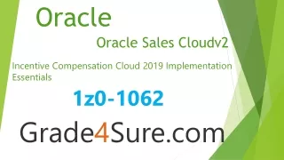 Perfect Game Plan to Win You a Oracle Sales Cloudv2 Certificate 1zo-1064