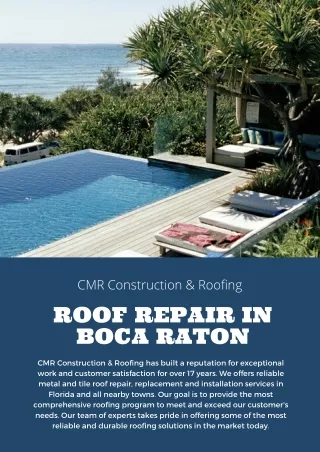 Roof Repair in Boca Raton