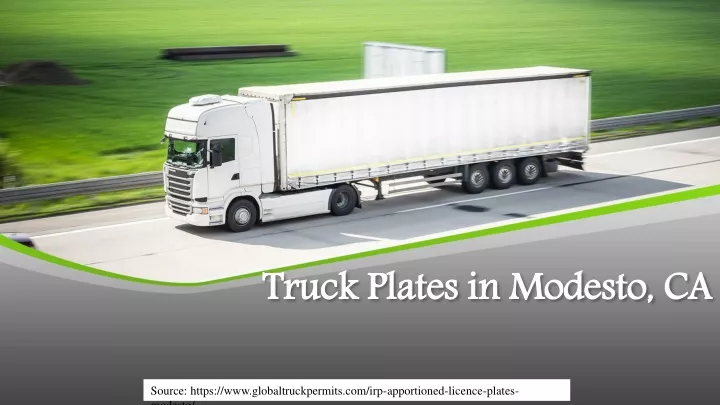 truck plates in modesto ca