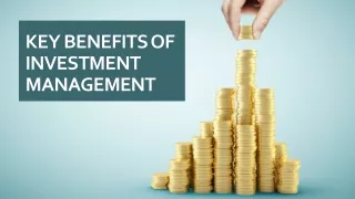 Key benefits of investment management