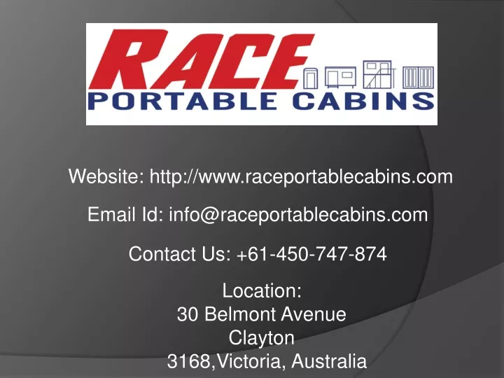 website http www raceportablecabins com