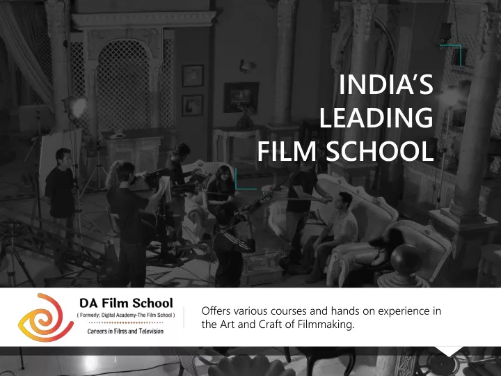 india s leading film school