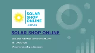 Solar Shop Online | Australia Wide Solar Panel Wholesalers Direct