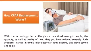 How CPAP Replacement Works?