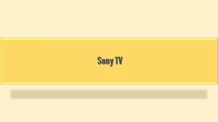 sony tv