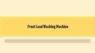 Buy Front Load Washing Machine Online at Best Prices on Bajaj Finserv EMI Store