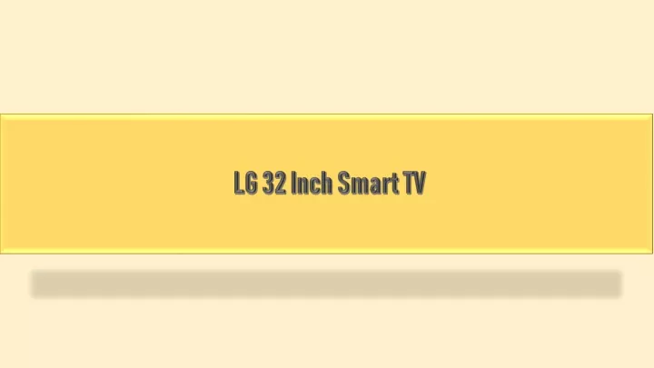 lg 32 inch smart tv