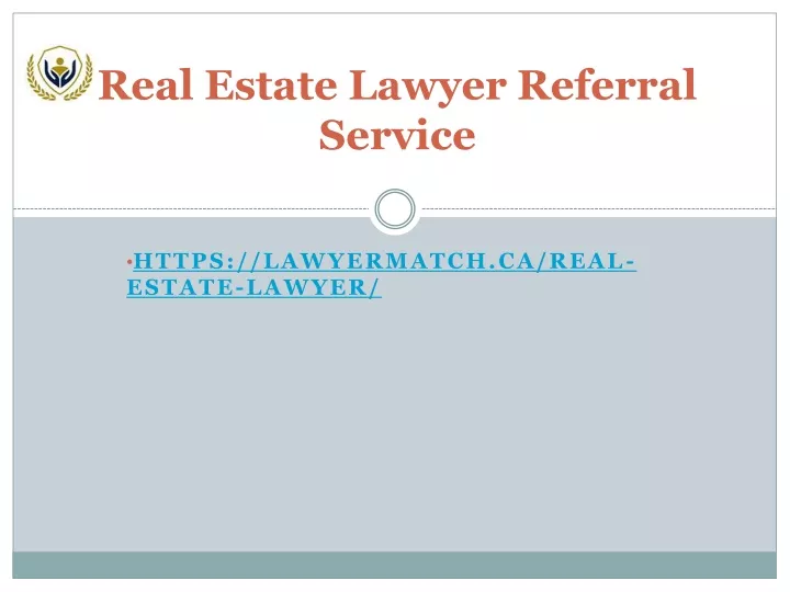 real estate lawyer referral service