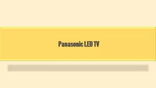 Panasonic LED TV - Latest offers on Panasonic LED TV online