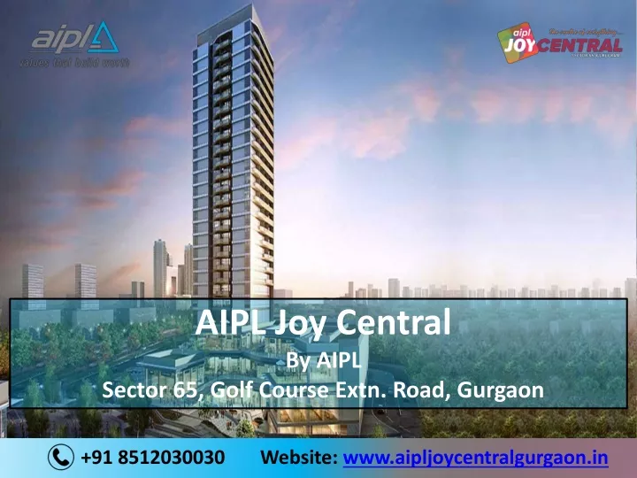 aipl joy central by aipl sector 65 golf course
