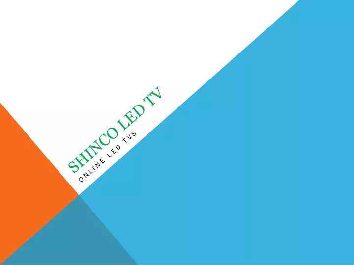 shinco led tv