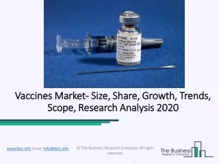 Global Vaccines Market Survey, Growth Analysis And Industry Outlook 2022