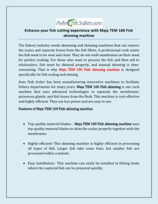 enhance your fish cutting experience with maja