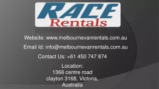 Budget Van Hire in Melbourne