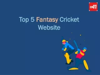 Top 5 Fantasy Cricket Website