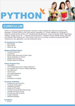 Python Training Courses in Noida