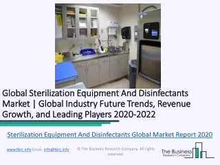 Global Sterilization Equipment And Disinfectants Market Report 2020