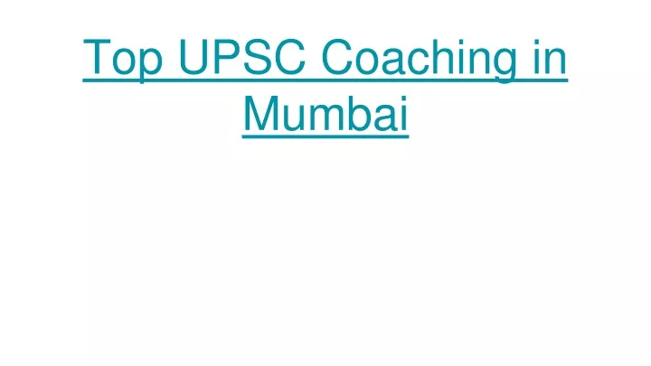 top upsc coaching in mumbai