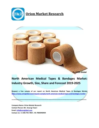 North American Medical Tapes & Bandages Market Size, Share to 2025