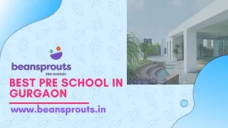 Kindergarten School In Gurgaon, Play School In Gurgaon - Beansprouts Pre-School