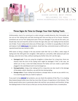 Three Signs Its Time to Change Your Hair Styling Tools