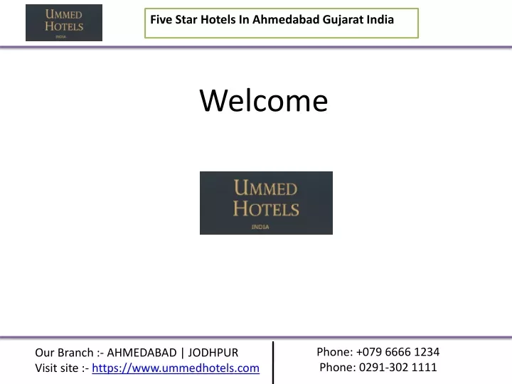 five star hotels in ahmedabad gujarat india