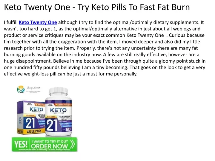 keto twenty one try keto pills to fast fat burn