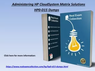 2020 Updated HP HP0-D15 Exam Dumps - HP0-D15 Dumps