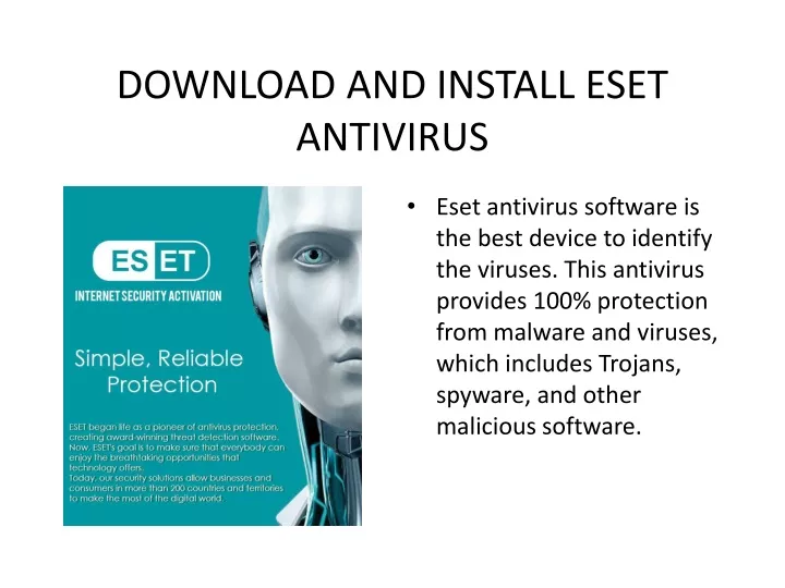 download and install eset antivirus