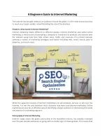 A Beginners Guide to Internet Marketing - slide 1
