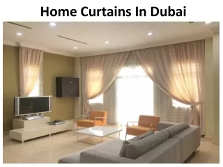 Home Curtains In Dubai