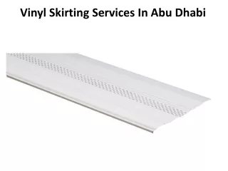 Vinyl Skirting Services In Abu Dhabi