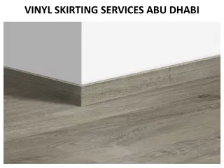 Vinyl Skirting Services In Abu dhabi