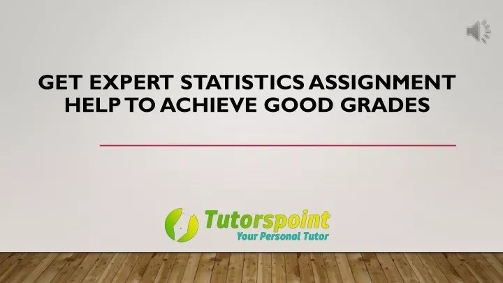 get expert statistics assignment help to achieve good grades