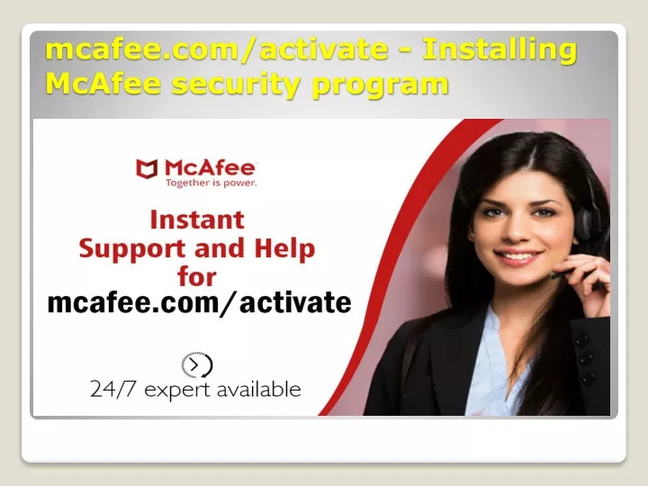 mcafee com activate installing mcafee security program
