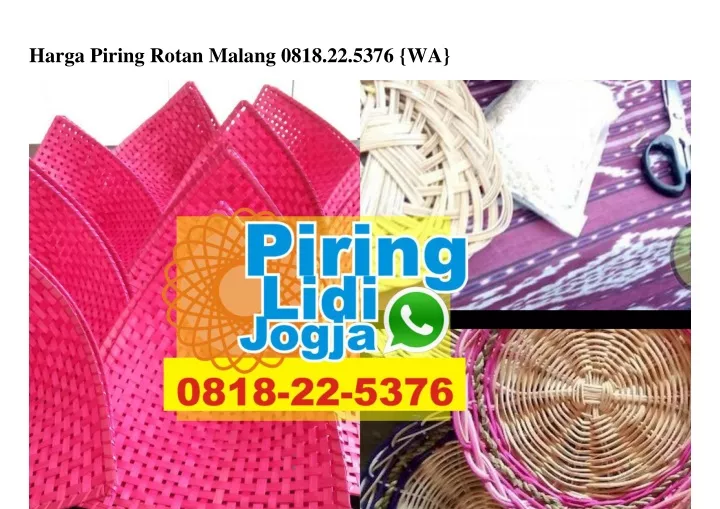 harga piring rotan malang 0818 22 5376 wa