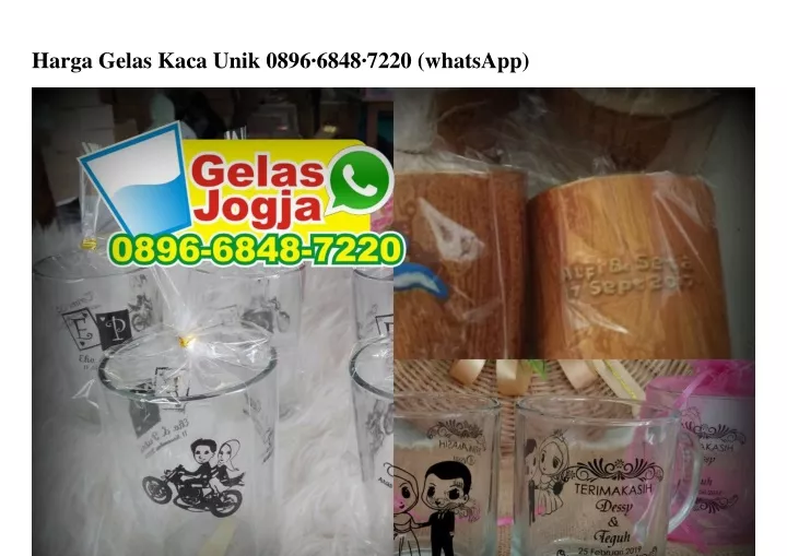 harga gelas kaca unik 0896 6848 7220 whatsapp