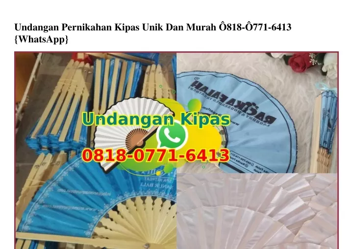 undangan pernikahan kipas unik dan murah