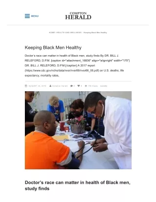 Keeping Black Men Healthy